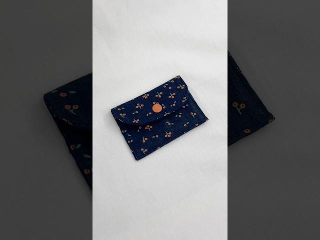 초간단 카드지갑 만들기  Handmade card wallet #handmade #sewing #지갑만들기 #카드지갑 #카드지갑만들기 #재봉틀배우기 #재봉틀 #동전지갑만들기