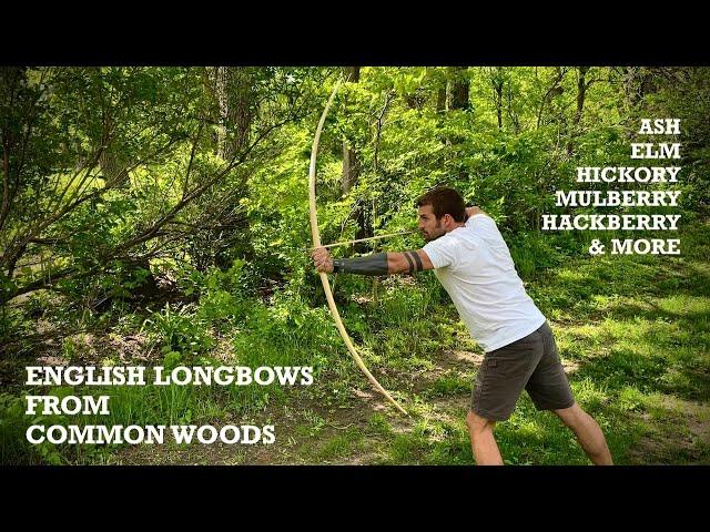 Making English Longbows from Common Woods