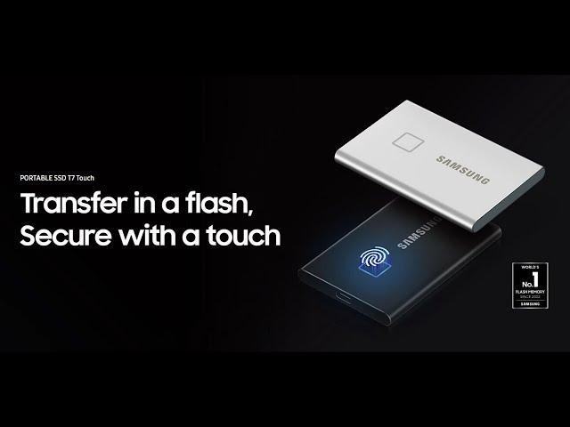 Samsung T7 Touch Portable 1TB SSD - Unboxing and First Look