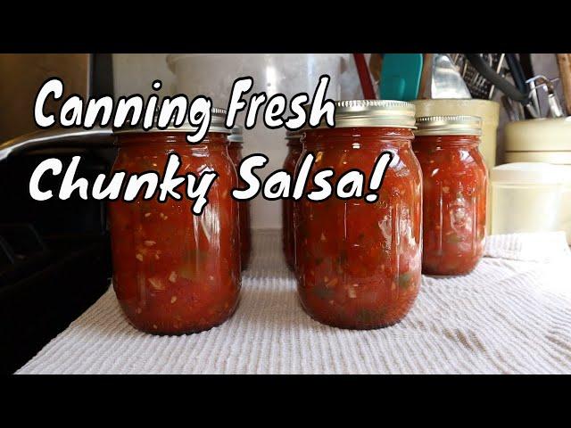 Canning Fresh Chunky Salsa!