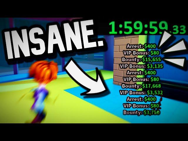 How Much Can I Earn In *2 HOURS* As *A COP* In Roblox Jailbreak?