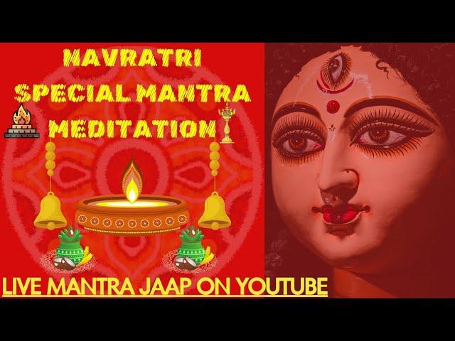 Live teesre navratre per special Mantra meditation. Navratri Mantra Jaap