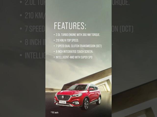 Experience the allure and sophisticated style of MG HS!