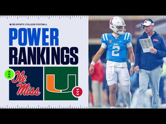 College Football Power Rankings Week 12: Ole Miss SURGES into the Top 10, Miami OUT of the TOP 15