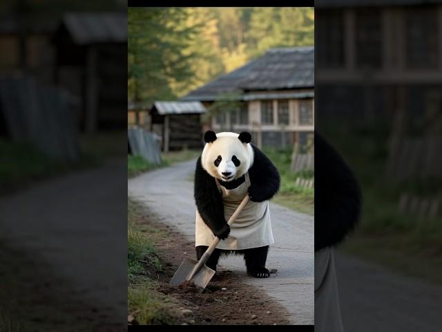 Panda Prepares to Garden?!  | Cutest Gardener Ever!