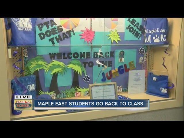 Maple East students head back to class