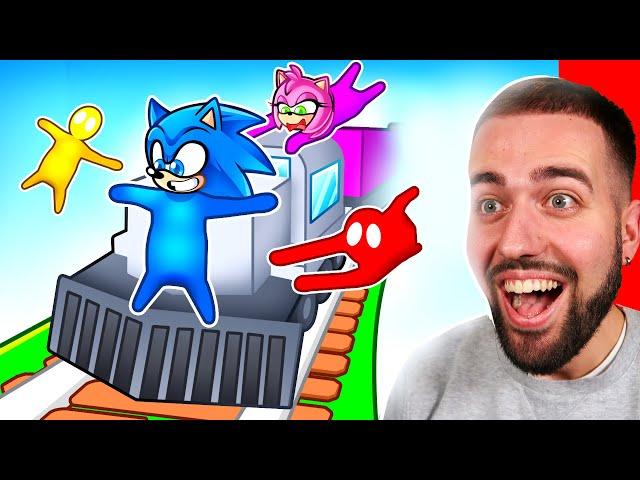 6 AMIS sur 1 TRAIN !! Gang Beasts !