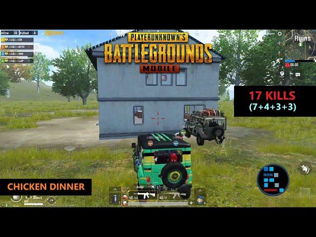 PUBG MOBILE | INTENSE MATCH RUSH GAMEPLAY CHICKEN DINNER