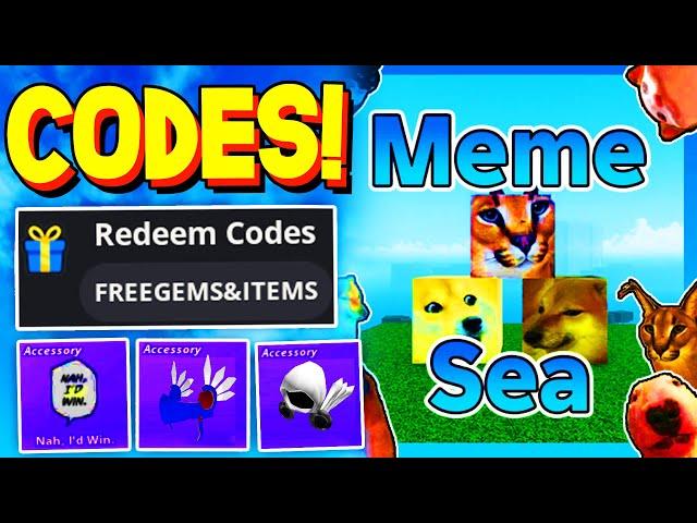 *NEW CODES* ALL WORKING CODES in MEME SEA 2024! ROBLOX MEME SEA CODES!