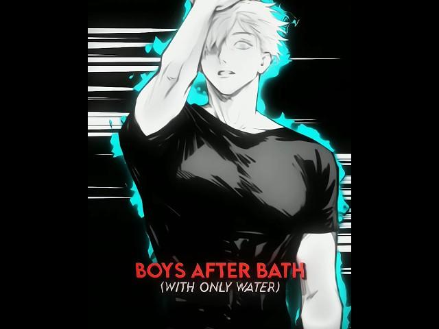 Boys After Bath Edit  #shorts #anime #viral #jujutsukaisen #edit #gojo #manga