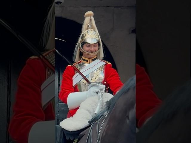 HORSE DID THIS & IT MADE GUARD SMILE  | Horse Guards, Royal guard, Kings Guard, Horse