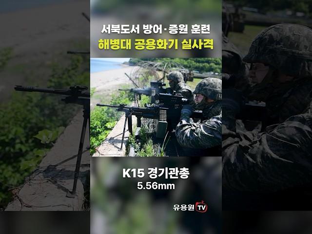 해병대 공용화기 실사격! ‘24년 전반기 서북도서방어훈련 #shorts #military