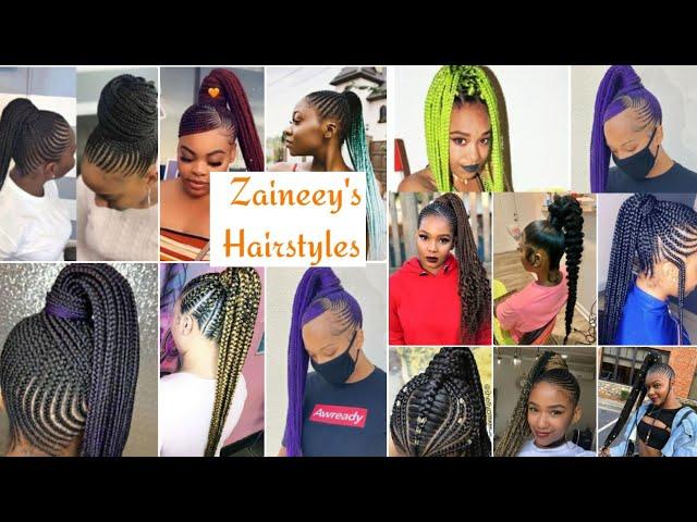 2021Best braided ponytail hairstyles|updo|Most popular African American hairstyles|Zaineey's Hairsty