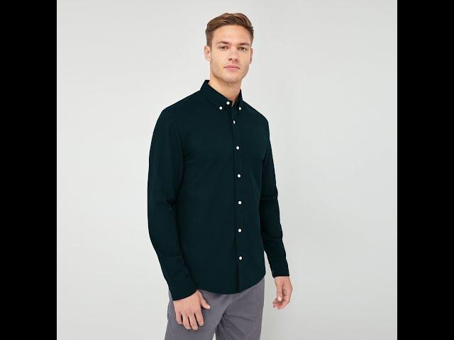 Hackett London Premium Slim Fit Casual Shirt For Men-Dark Cyan-RCS150