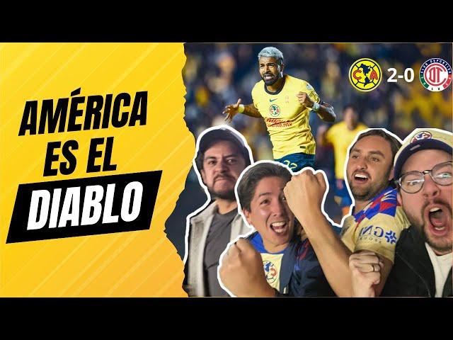 ¡América es EL DIABLO! Así se vivió el 2-0 vs Toluca