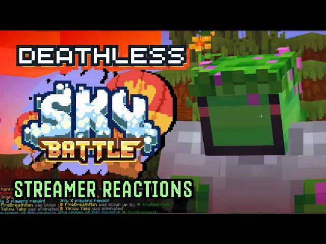 Streamers react to Fruitberries Insane 3/3 SkyBattle Wins (MCC: Ender Cup)