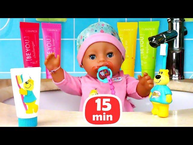 Histórias com a boneca bebê Baby Born e a mamãe! História infantil com brinquedos