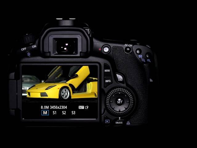 Canon EOS 60D Tutorial - Resize Function 12/14