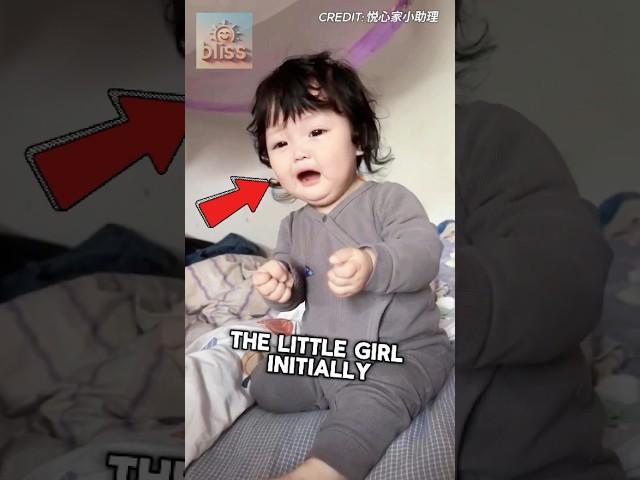 Adorable Little Baby Gets Dramatic Over a Sip of Yogurt! ️ #shorts