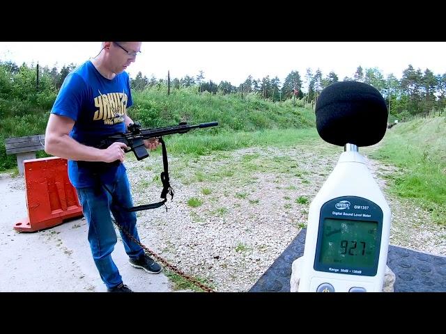 Test tłumika A-TEC AR 30-4 suppressor test on AR-15