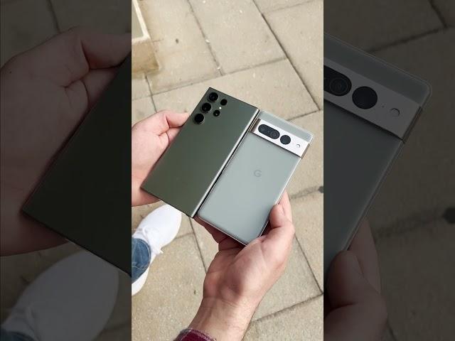 Samsung Galaxy S23 Ultra or Google Pixel 7 Pro? Which one's prettier? #s23ultra #pixel7pro