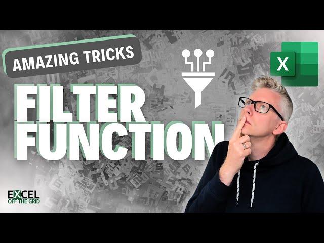 Next level FILTER Function tricks | Excel Off The Grid