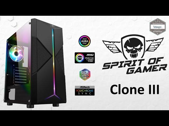 Spirit Of Gamer Clone III - RGB PC Gamer Case - Unboxing