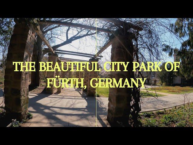 【HD】Exploring a beautiful park in FÜRTH, GERMANY - March 2022