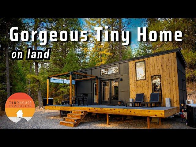 Solo Woman's Amazing Tiny House! Her Land & part-time Vanlife journey