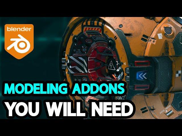 Blender Addons for Hard Surface Modeling