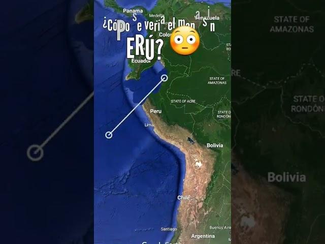 ¿Cómo se vería el mapa sin Perú?  #shorts #peru