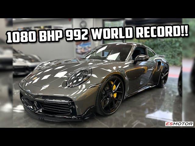 1080BHP WORLD RECORD 992 DRAGY NUMBER!! #porsche #esmotoruk #911turbos