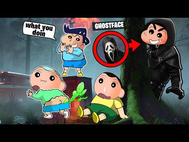 Shinchan Became The Ghost Face In DBD  | Shinchan Playing Dead By Daylight | Funny Game 