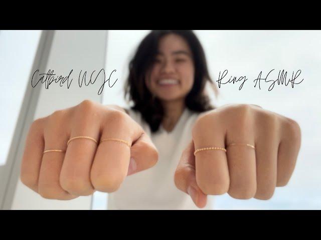 Ring Unboxing ASMR | Catbird & my everyday rings