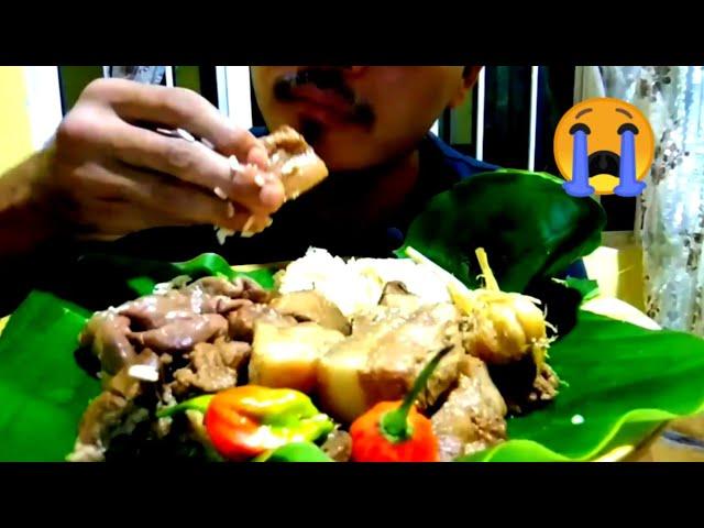 MUKBANG: PORK FATS WITH RICE & TWO KING CHILLI EATING@HMTKUKI