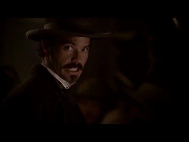 Deadwood: Wild Bill defends himself.