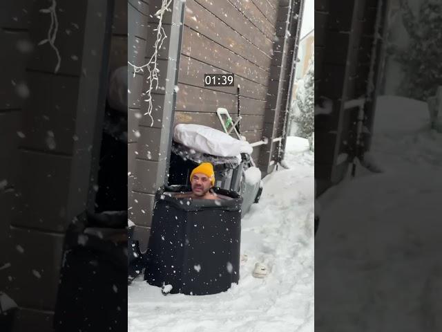 Ледяная бочка. День третий #icebath #icebathchallange