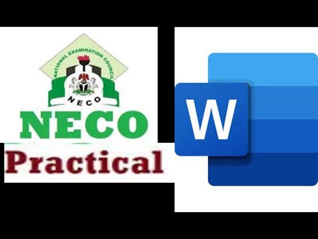 NECO BECE Computer studies Microsoft Word Practice Question