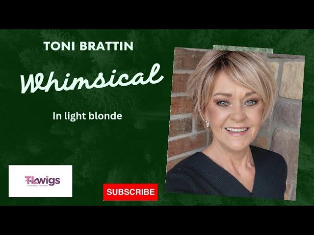 Toni Brattin WHIMSICAL in light blonde. Affordable, darling piece #tlwigs