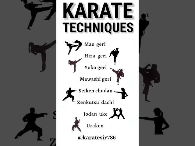 MOST IMPORTANT KARATE TECHNIQUES #karate #karatesir  #karatetraining