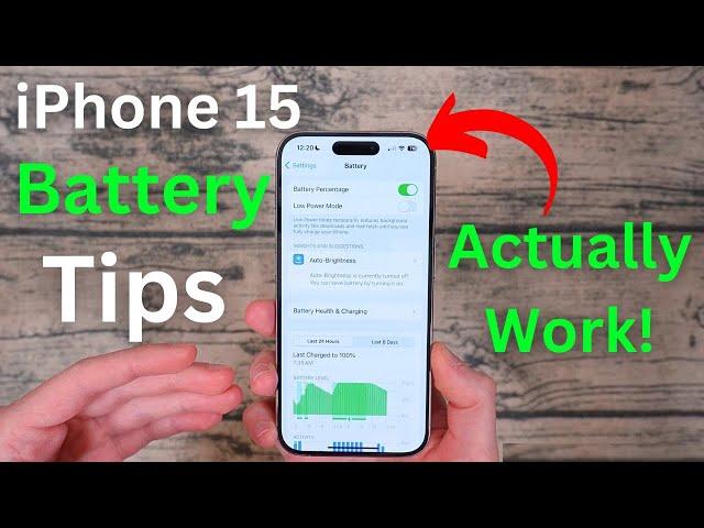 iPhone 15 Battery Tips & Tricks! Make Your iPhone Last LONGER! [22+ iPhone Battery Health TIPS!]