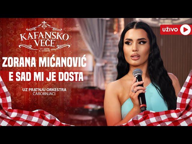 ZORANA MICANOVIC - E SAD MI JE DOSTA | UZIVO | (ORK CAROBNJACI) | 2024 | KAFANSKO VECE