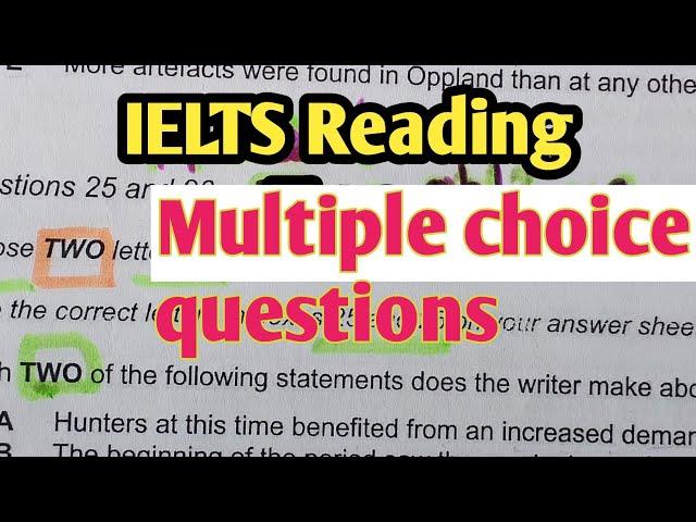 IELTS Reading Band 9 Multiple Choice Questions ||  ielts MCQ /Multiple choice questions ielts