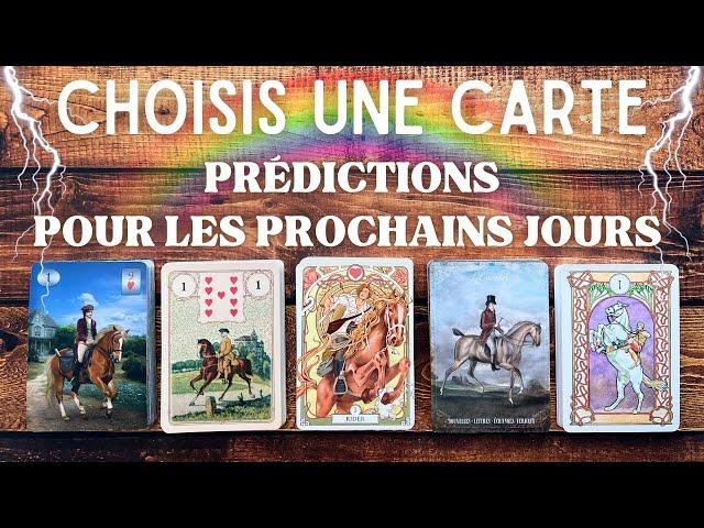 PRÉDICTIONS ️ POUR LES PROCHAINS JOURS  5 CHOIX  INTEMPOREL