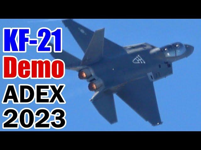 KF-21 Boramae 보라매 Demo Flight Seoul ADEX 2023 KAI South Korean Newest Fighter