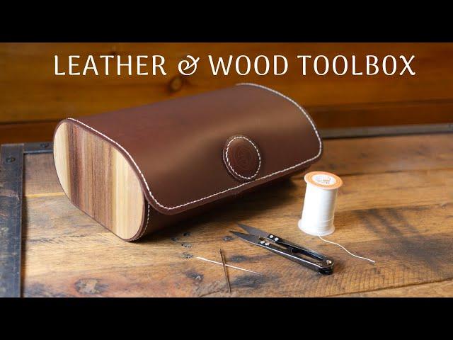 How to Make a Leather & Wood Toolbox // Leather & Woodworking