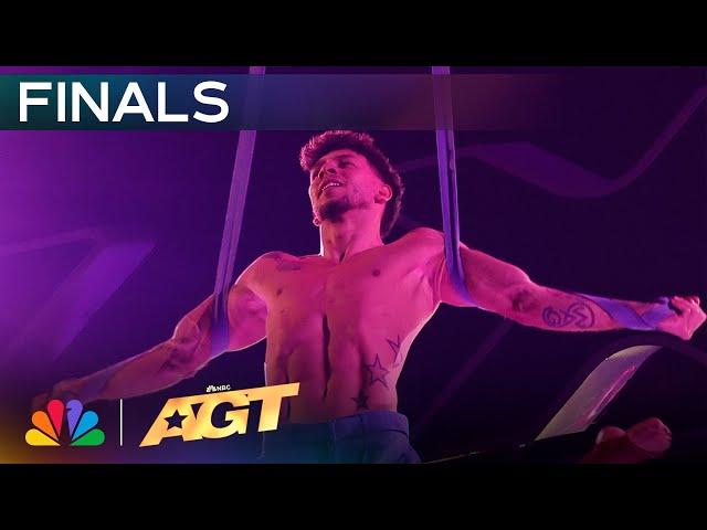 Sebastian & Sonia Defy All Odds With Stunning Aerial To "With Or Without You" | Finals | AGT 2024