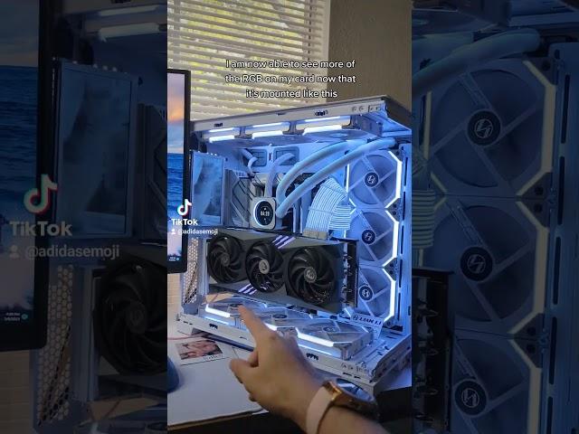 does vertical GPU effect performance? #gaminglife #gamer #computer #gpu #pcmasterrace #gaming #pc
