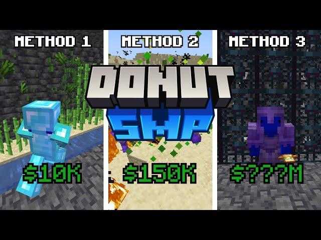 I Tested The Best Money Making Methods On The Donut SMP