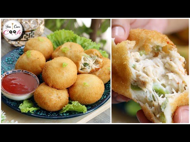 Mayo Chicken Bread Balls (Ramadan Special) by Yes I Can Cook